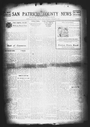 Primary view of object titled 'San Patricio County News (Sinton, Tex.), Vol. 2, No. 52, Ed. 1 Thursday, February 9, 1911'.
