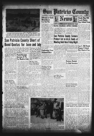 Primary view of object titled 'San Patricio County News (Sinton, Tex.), Vol. 35, No. 30, Ed. 1 Thursday, August 5, 1943'.