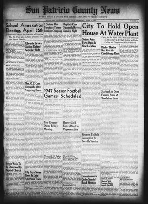 Primary view of San Patricio County News (Sinton, Tex.), Vol. 39, No. 14, Ed. 1 Thursday, April 10, 1947