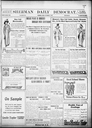 Primary view of object titled 'Sherman Daily Democrat (Sherman, Tex.), Vol. 32, Ed. 1 Monday, September 23, 1912'.