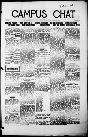 Primary view of Campus Chat (Denton, Tex.), Vol. 4, No. 12, Ed. 1 Thursday, December 18, 1919
