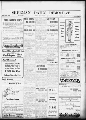 Primary view of object titled 'Sherman Daily Democrat (Sherman, Tex.), Vol. 32, Ed. 1 Monday, November 18, 1912'.