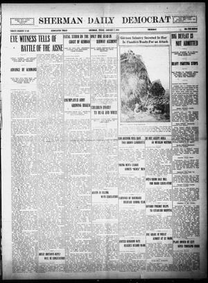 Primary view of object titled 'Sherman Daily Democrat (Sherman, Tex.), Vol. THIRTY-FOURTH YEAR, Ed. 1 Thursday, January 7, 1915'.