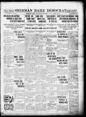Primary view of object titled 'Sherman Daily Democrat (Sherman, Tex.), Vol. 41, No. 124, Ed. 1 Thursday, December 7, 1922'.