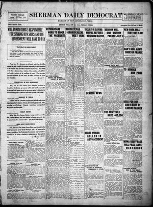 Primary view of object titled 'Sherman Daily Democrat (Sherman, Tex.), Vol. THIRTY-EITHTH YEAR, Ed. 1 Thursday, June 26, 1919'.