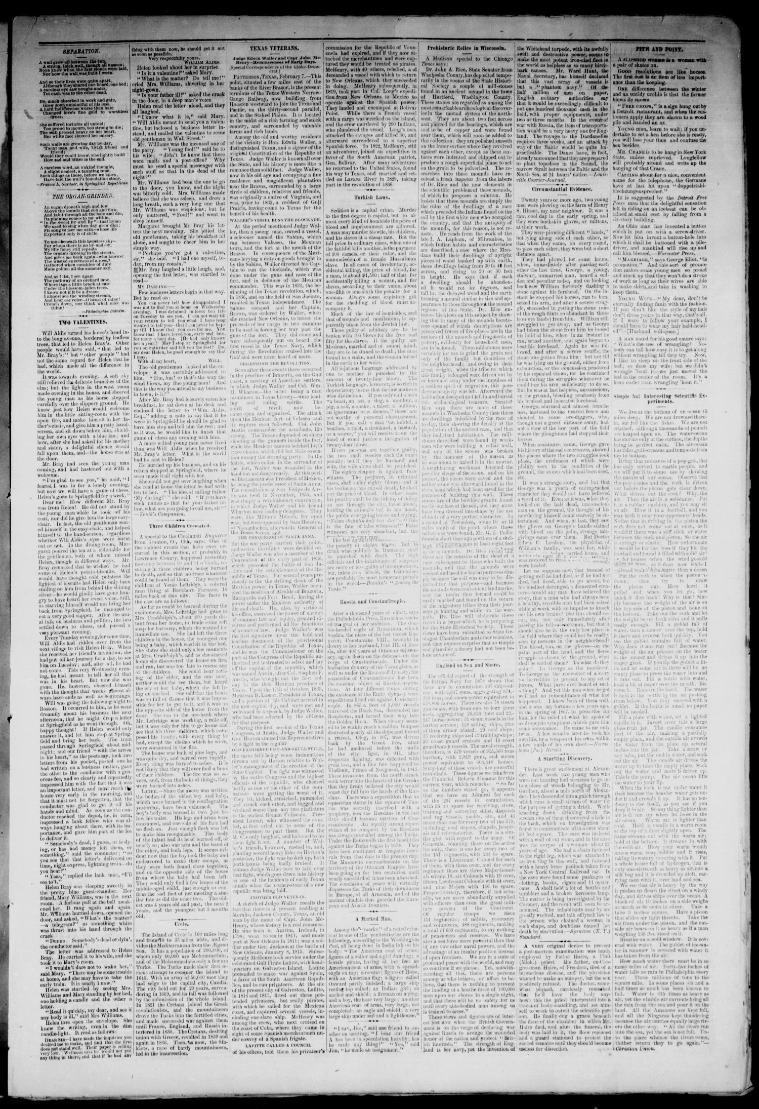 Denison Daily Herald. (Denison, Tex.), Vol. 1, No. 147, Ed. 1 Sunday, March 3, 1878
                                                
                                                    [Sequence #]: 3 of 6
                                                