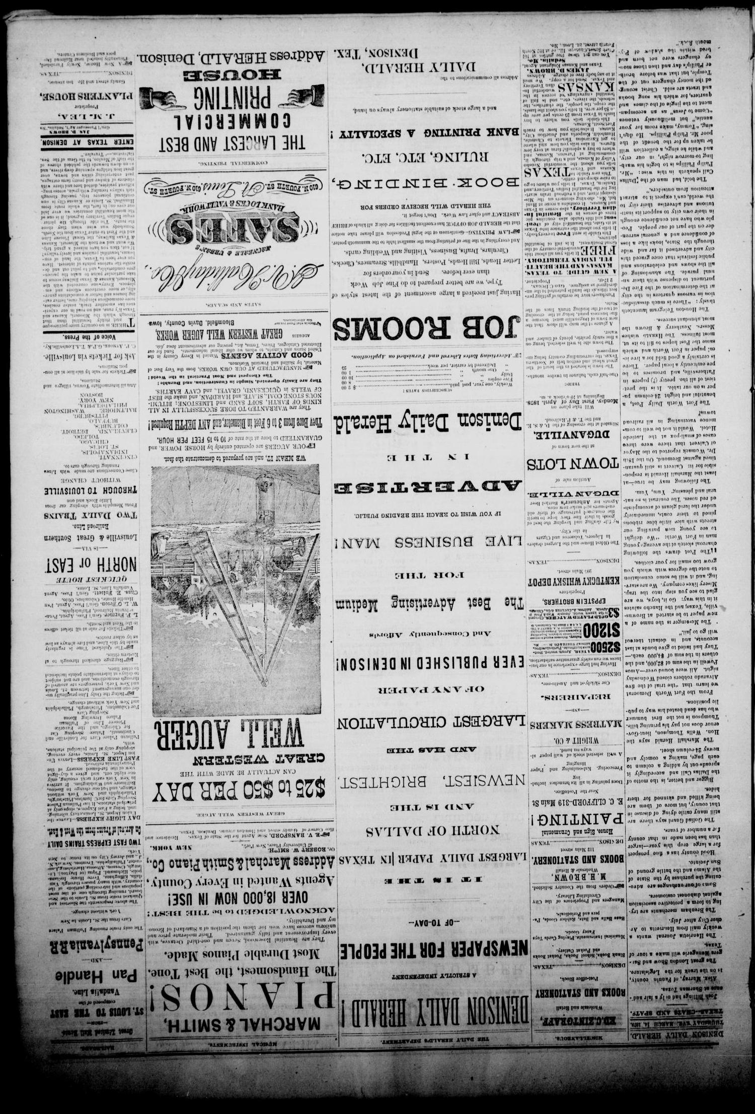 Denison Daily Herald. (Denison, Tex.), Vol. 1, No. 157, Ed. 1 Thursday, March 14, 1878
                                                
                                                    [Sequence #]: 3 of 4
                                                