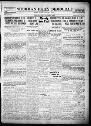 Sherman Daily Democrat (Sherman, Tex.), Vol. THIRTY-EITHTH YEAR, Ed. 1 Thursday, April 24, 1919