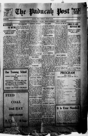 Primary view of object titled 'The Paducah Post (Paducah, Tex.), Vol. 14, No. 37, Ed. 1 Thursday, January 20, 1921'.