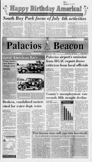 Primary view of object titled 'Palacios Beacon (Palacios, Tex.), Vol. 85, No. 27, Ed. 1 Wednesday, July 1, 1992'.
