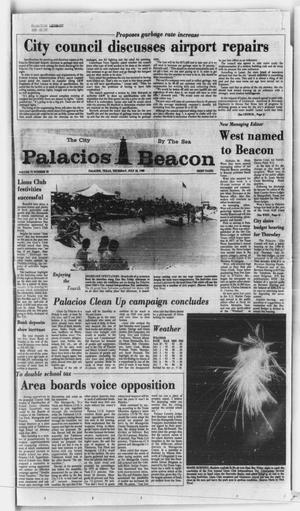 Primary view of object titled 'Palacios Beacon (Palacios, Tex.), Vol. 73, No. 29, Ed. 1 Thursday, July 10, 1980'.
