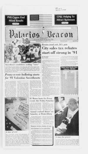 Primary view of object titled 'Palacios Beacon (Palacios, Tex.), Vol. 84, No. 4, Ed. 1 Wednesday, January 23, 1991'.