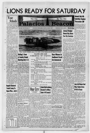 Primary view of object titled 'Palacios Beacon (Palacios, Tex.), Vol. 63, No. 27, Ed. 1 Thursday, July 2, 1970'.