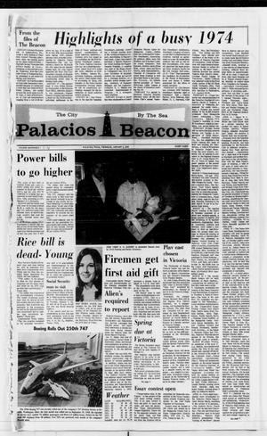 Primary view of object titled 'Palacios Beacon (Palacios, Tex.), Vol. 68, No. 1, Ed. 1 Thursday, January 2, 1975'.