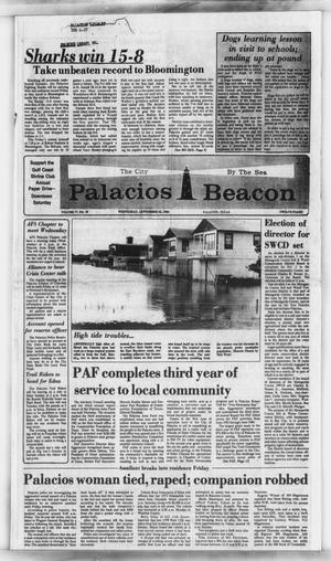 Primary view of object titled 'Palacios Beacon (Palacios, Tex.), Vol. 77, No. 39, Ed. 1 Wednesday, September 26, 1984'.
