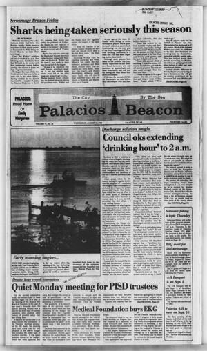 Primary view of object titled 'Palacios Beacon (Palacios, Tex.), Vol. 77, No. 34, Ed. 1 Wednesday, August 22, 1984'.