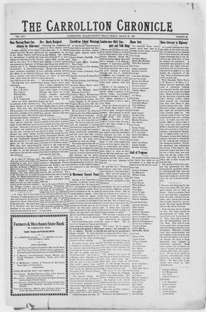 Primary view of object titled 'The Carrollton Chronicle (Carrollton, Tex.), Vol. 25, No. 18, Ed. 1 Friday, March 22, 1929'.