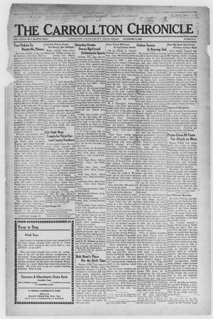 Primary view of object titled 'The Carrollton Chronicle (Carrollton, Tex.), Vol. 32, No. 4, Ed. 1 Friday, December 6, 1935'.