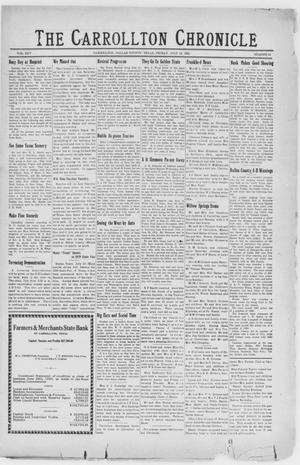 Primary view of object titled 'The Carrollton Chronicle (Carrollton, Tex.), Vol. 25, No. 34, Ed. 1 Friday, July 12, 1929'.