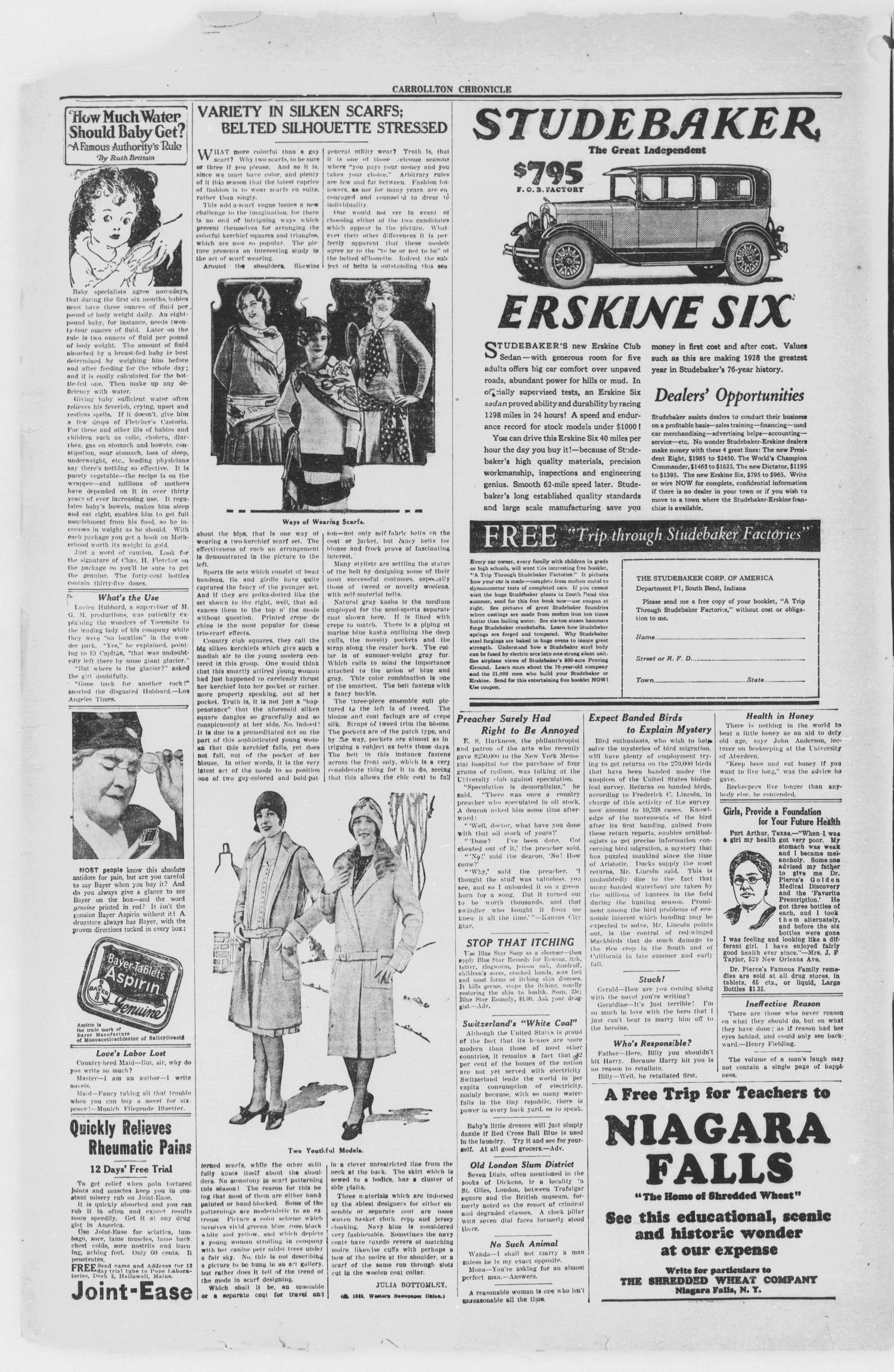 The Carrollton Chronicle (Carrollton, Tex.), Vol. 24, No. 23, Ed. 1 Friday, April 27, 1928
                                                
                                                    [Sequence #]: 2 of 8
                                                