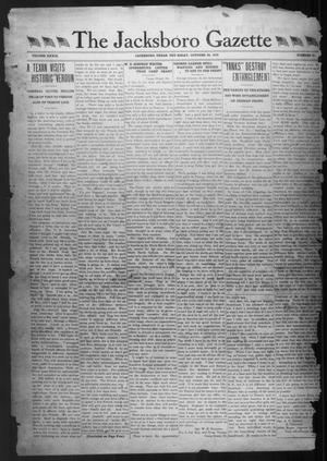 Primary view of object titled 'The Jacksboro Gazette (Jacksboro, Tex.), Vol. 39, No. 21, Ed. 1 Thursday, October 24, 1918'.