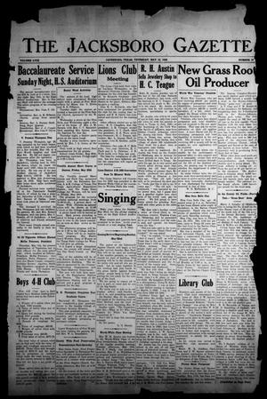 Primary view of object titled 'The Jacksboro Gazette (Jacksboro, Tex.), Vol. 58, No. 50, Ed. 1 Thursday, May 12, 1938'.