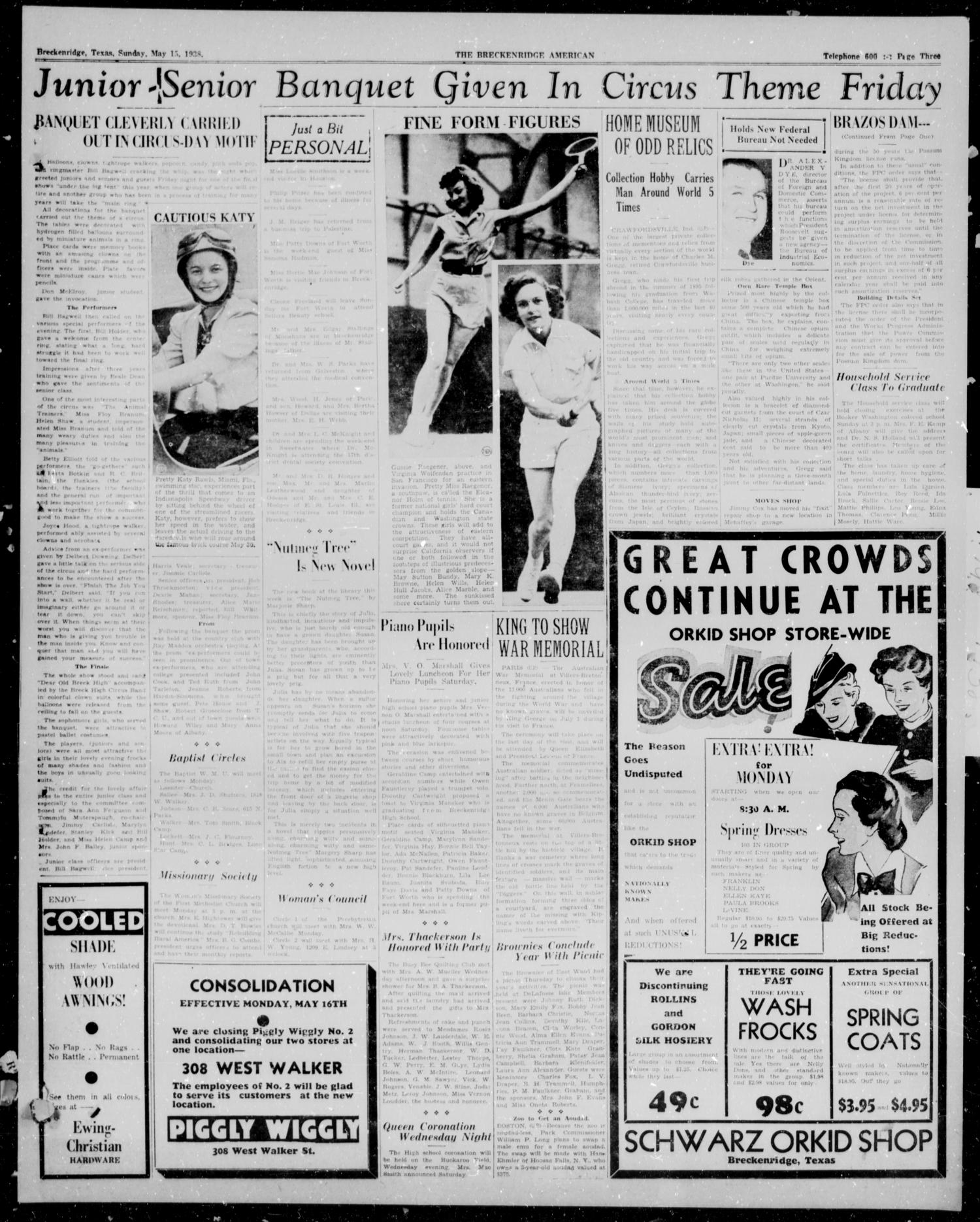 Breckenridge American (Breckenridge, Tex.), Vol. 18, No. 114, Ed. 1, Sunday, May 15, 1938
                                                
                                                    [Sequence #]: 3 of 6
                                                