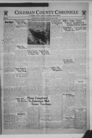 Primary view of object titled 'Coleman County Chronicle (Coleman, Tex.), Vol. 2, No. 6, Ed. 1 Thursday, February 22, 1934'.