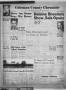 Newspaper: Coleman County Chronicle (Coleman, Tex.), Vol. 20, No. 26, Ed. 1 Thur…