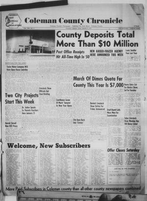 Primary view of object titled 'Coleman County Chronicle (Coleman, Tex.), Vol. 19, No. 8, Ed. 1 Thursday, January 4, 1951'.