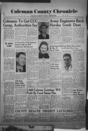 Primary view of object titled 'Coleman County Chronicle (Coleman, Tex.), Vol. 9, No. 19, Ed. 1 Thursday, May 1, 1941'.