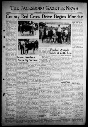 Primary view of object titled 'The Jacksboro Gazette-News (Jacksboro, Tex.), Vol. 67, No. 39, Ed. 1 Thursday, February 27, 1947'.