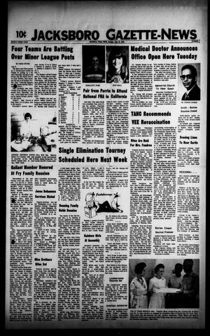 Primary view of object titled 'Jacksboro Gazette-News (Jacksboro, Tex.), Vol. 93, No. 7, Ed. 1 Monday, July 10, 1972'.