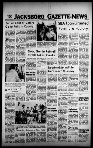 Primary view of object titled 'Jacksboro Gazette-News (Jacksboro, Tex.), Vol. 92, No. 50, Ed. 1 Monday, May 8, 1972'.
