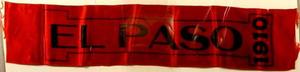 Primary view of object titled '["El Paso" ribbon]'.