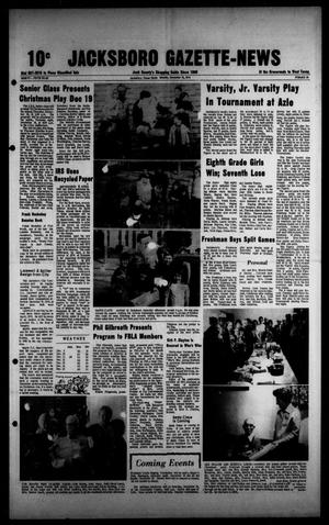 Primary view of Jacksboro Gazette-News (Jacksboro, Tex.), Vol. NINETY-FIFTH YEAR, No. 30, Ed. 1 Monday, December 16, 1974