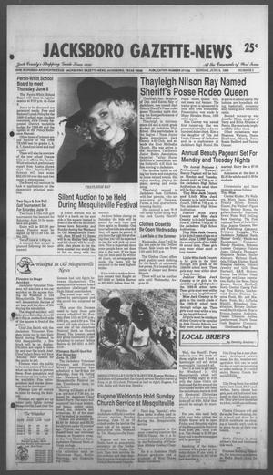 Primary view of object titled 'Jacksboro Gazette-News (Jacksboro, Tex.), Vol. 108, No. 5, Ed. 1 Monday, June 5, 1989'.