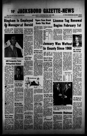 Primary view of object titled 'Jacksboro Gazette-News (Jacksboro, Tex.), Vol. 93, No. 35, Ed. 1 Monday, January 22, 1973'.