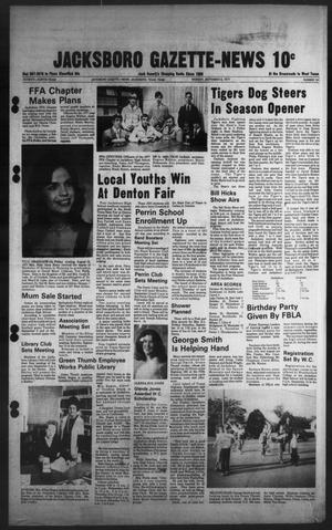 Primary view of object titled 'Jacksboro Gazette-News (Jacksboro, Tex.), Vol. 99, No. 16, Ed. 1 Monday, September 5, 1977'.