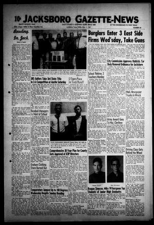 Primary view of object titled 'Jacksboro Gazette-News (Jacksboro, Tex.), Vol. EIGHTY-SEVENTH YEAR, No. 50, Ed. 1 Thursday, May 11, 1967'.
