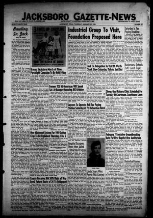 Primary view of object titled 'Jacksboro Gazette-News (Jacksboro, Tex.), Vol. 79, No. 35, Ed. 1 Thursday, January 29, 1959'.