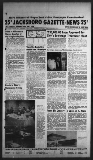 Primary view of object titled 'Jacksboro Gazette-News (Jacksboro, Tex.), Vol. 103, No. 28, Ed. 1 Monday, November 22, 1982'.