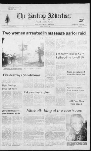 Primary view of object titled 'The Bastrop Advertiser and County News (Bastrop, Tex.), No. 102, Ed. 1 Thursday, February 18, 1982'.