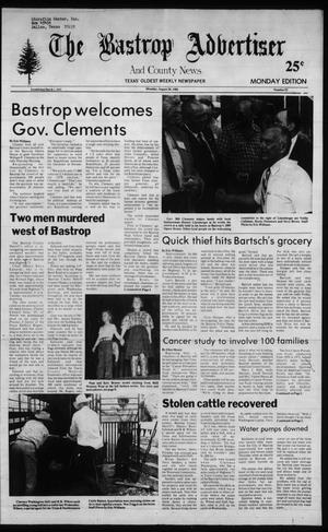 Primary view of object titled 'The Bastrop Advertiser and County News (Bastrop, Tex.), No. 52, Ed. 1 Monday, August 30, 1982'.