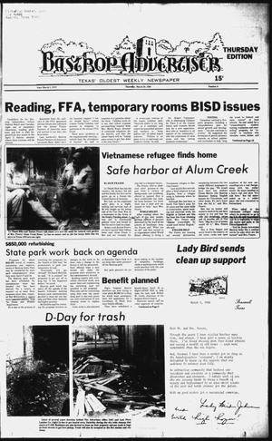 Primary view of object titled 'The Bastrop Advertiser (Bastrop, Tex.), No. 6, Ed. 1 Thursday, March 20, 1980'.