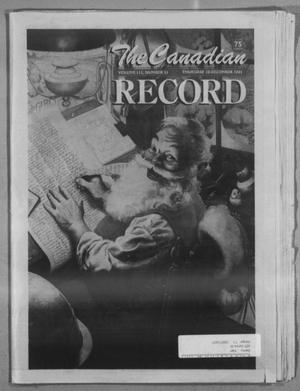 Primary view of object titled 'The Canadian Record (Canadian, Tex.), Vol. 111, No. 51, Ed. 1 Thursday, December 20, 2001'.