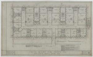 Primary view of object titled 'Gilbert Building, Sweetwater, Texas: Second Floor Plan'.