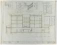 Technical Drawing: Weatherford Hotel, Weatherford, Texas: Longitudinal Section
