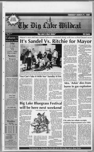 The Big Lake Wildcat (Big Lake, Tex.), Vol. SEVENTY FIRST YEAR, No. 12, Ed. 1 Thursday, March 21, 1996