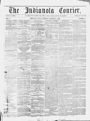 Primary view of object titled 'The Indianola Courier. (Indianola, Tex.), Vol. 2, No. 24, Ed. 1 Saturday, October 15, 1859'.